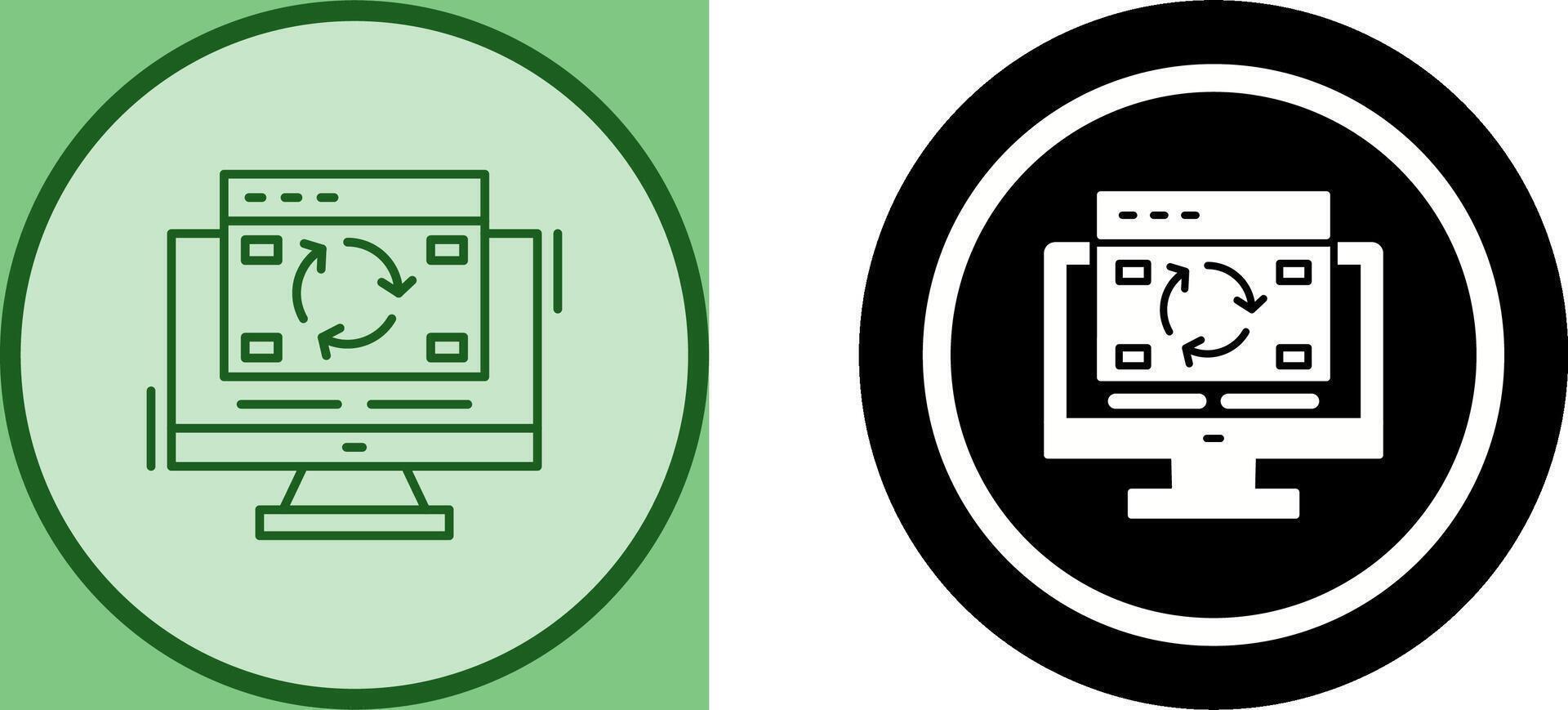 Update Icon Design vector