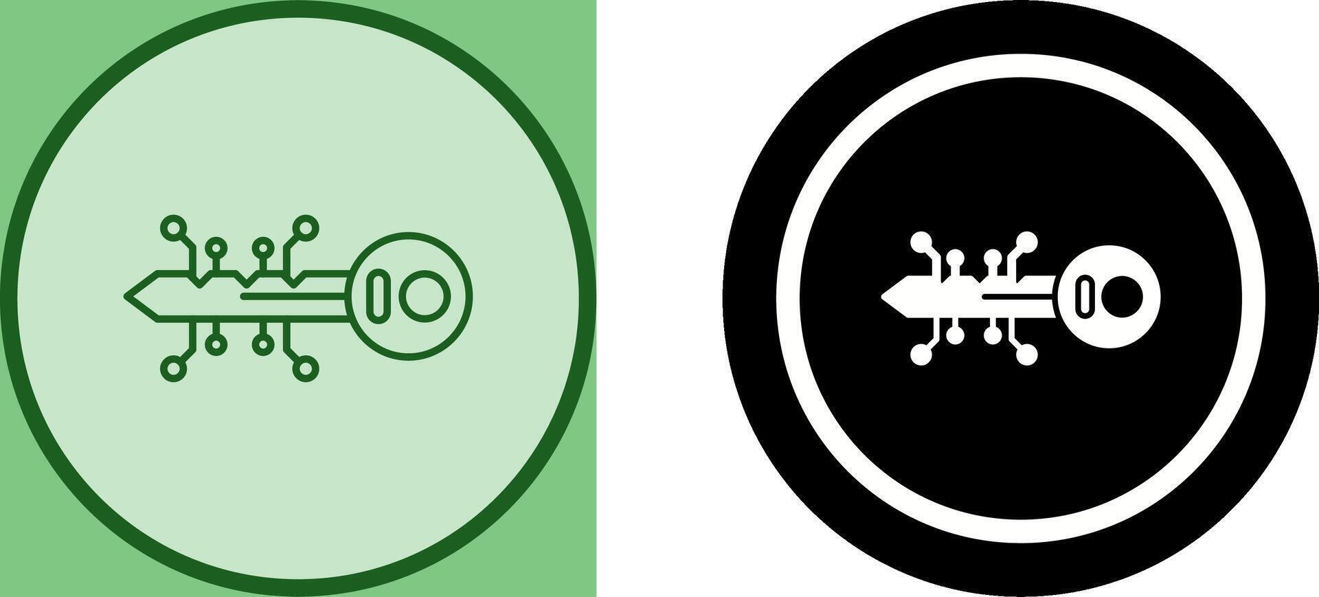 Key Icon Design vector