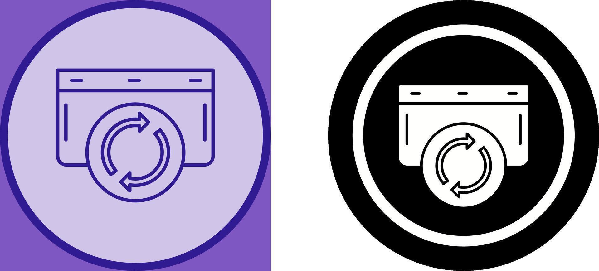 Refresh Icon Design vector