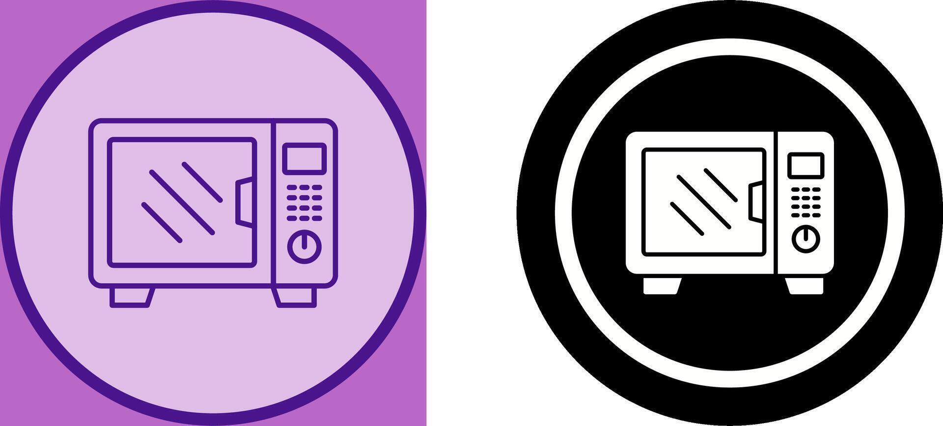 Microwave Icon Design vector