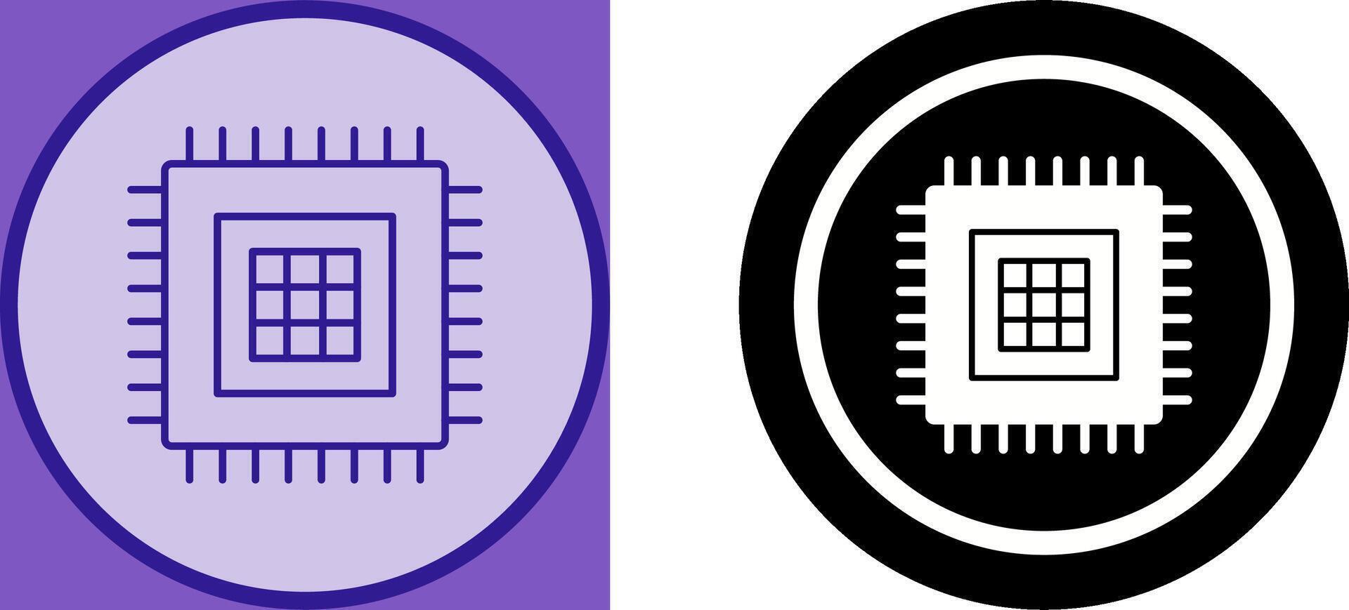 Processor Icon Design vector