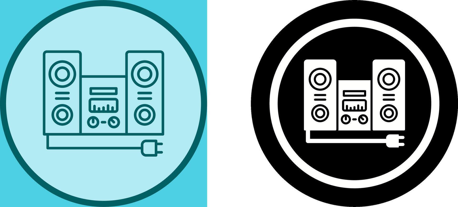 Stereo Icon Design vector