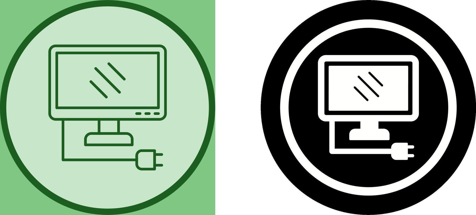 Monitor Icon Design vector