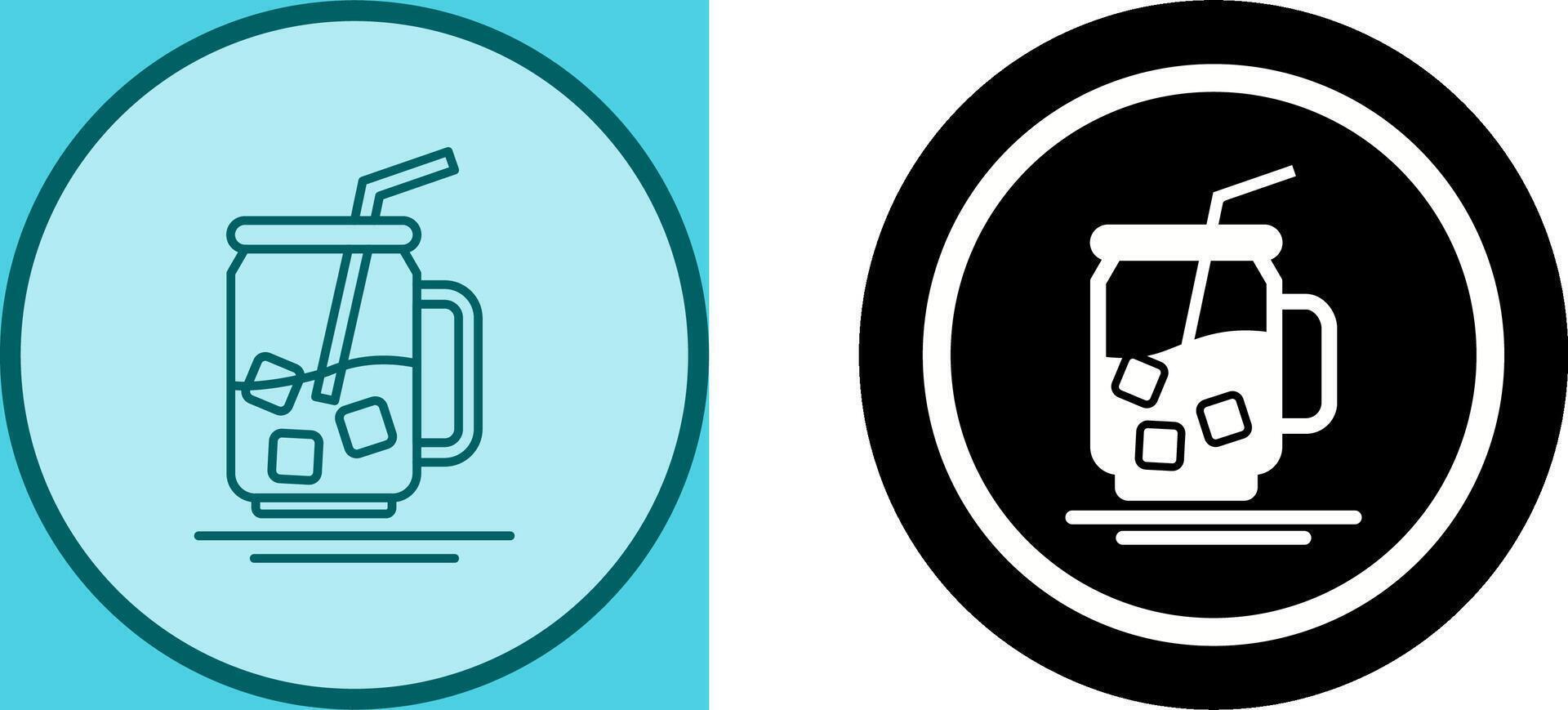 Iced Tea Icon Design vector