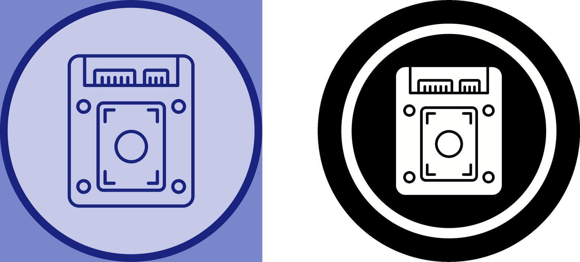 Ssd Icon Design vector