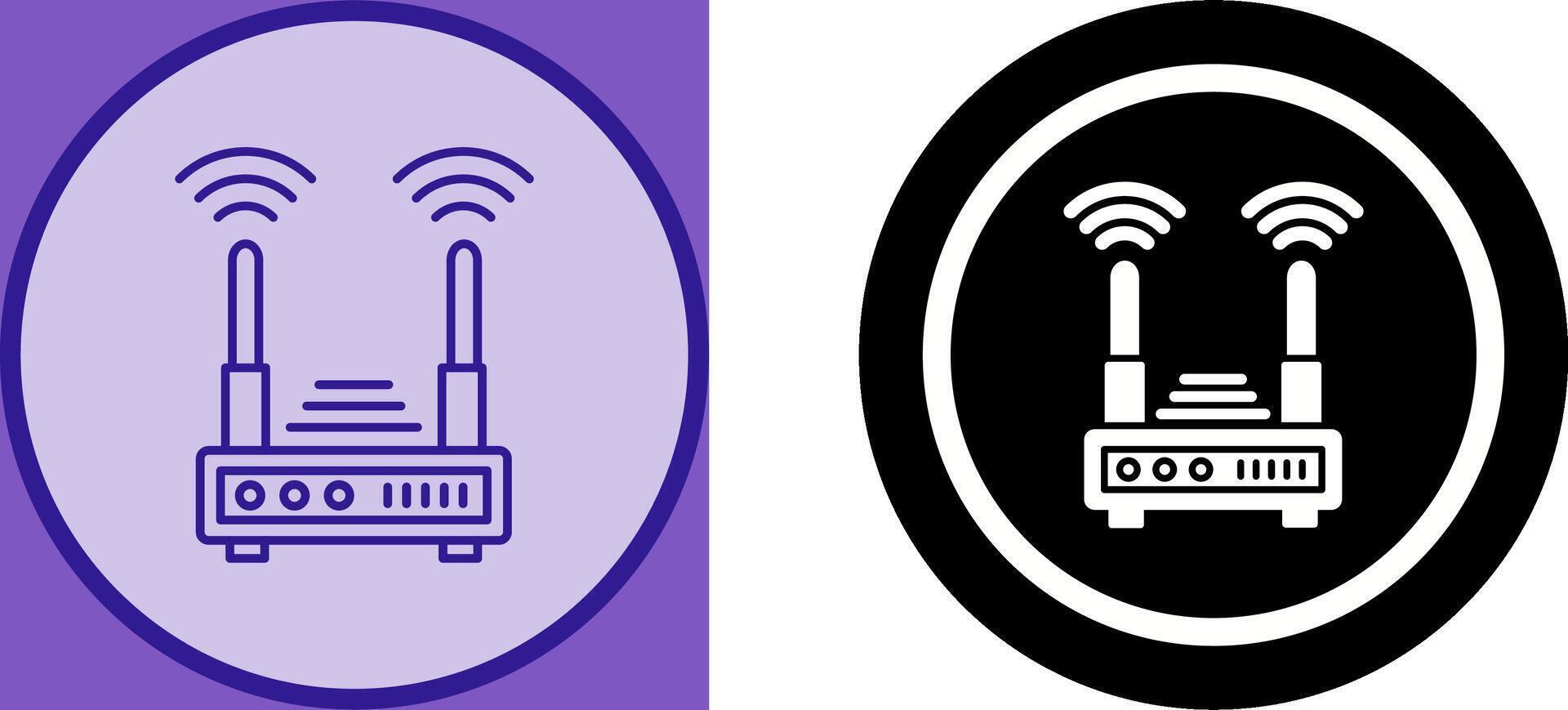 Router Icon Design vector