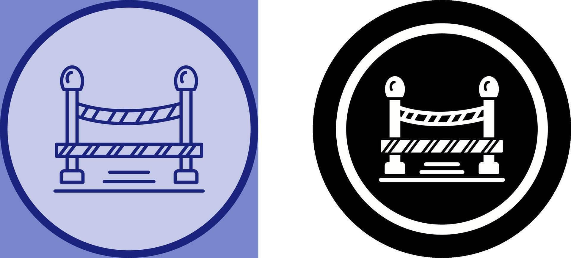 Do Not Cross Line Icon Design vector