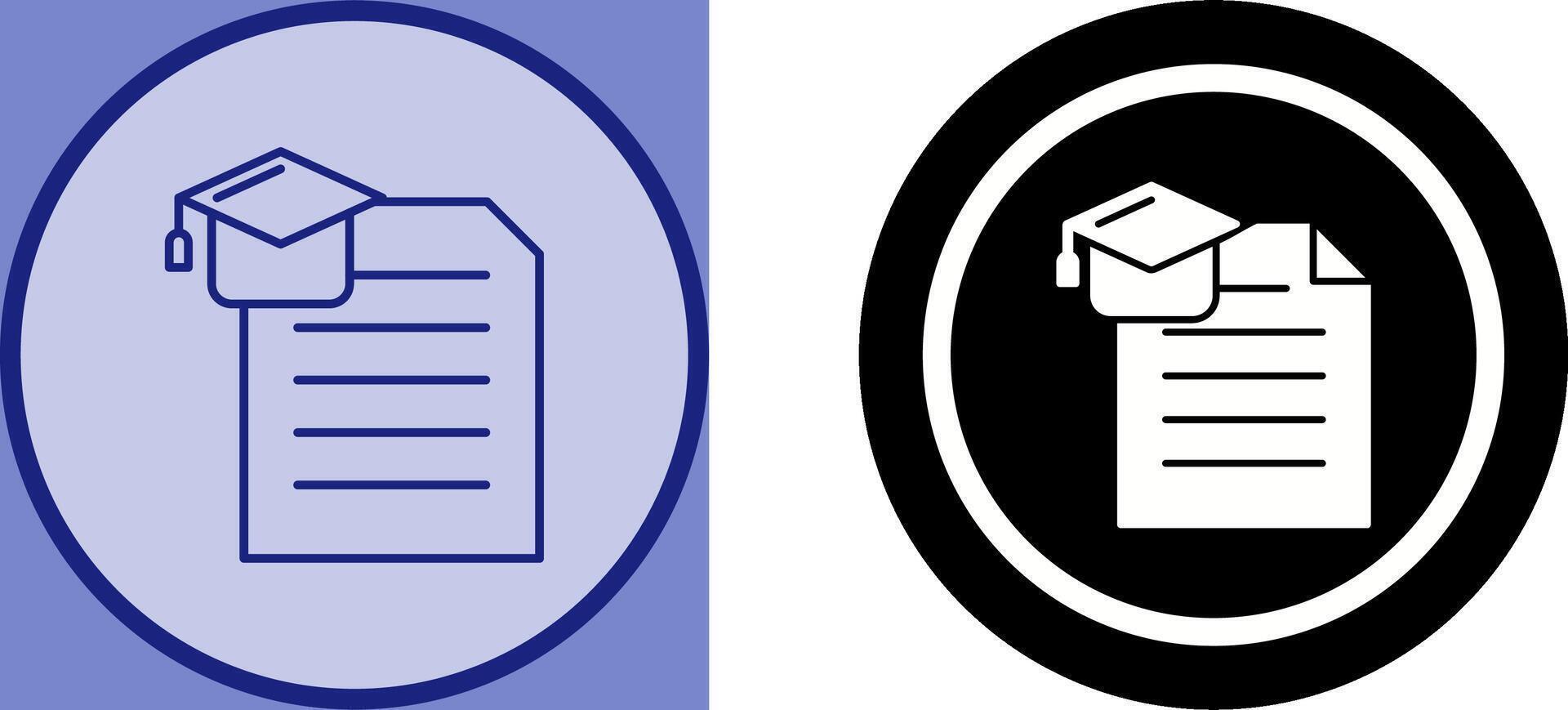 Degree Icon Design vector