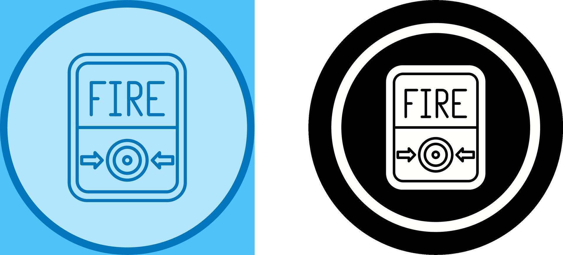 Fire Button Icon Design vector