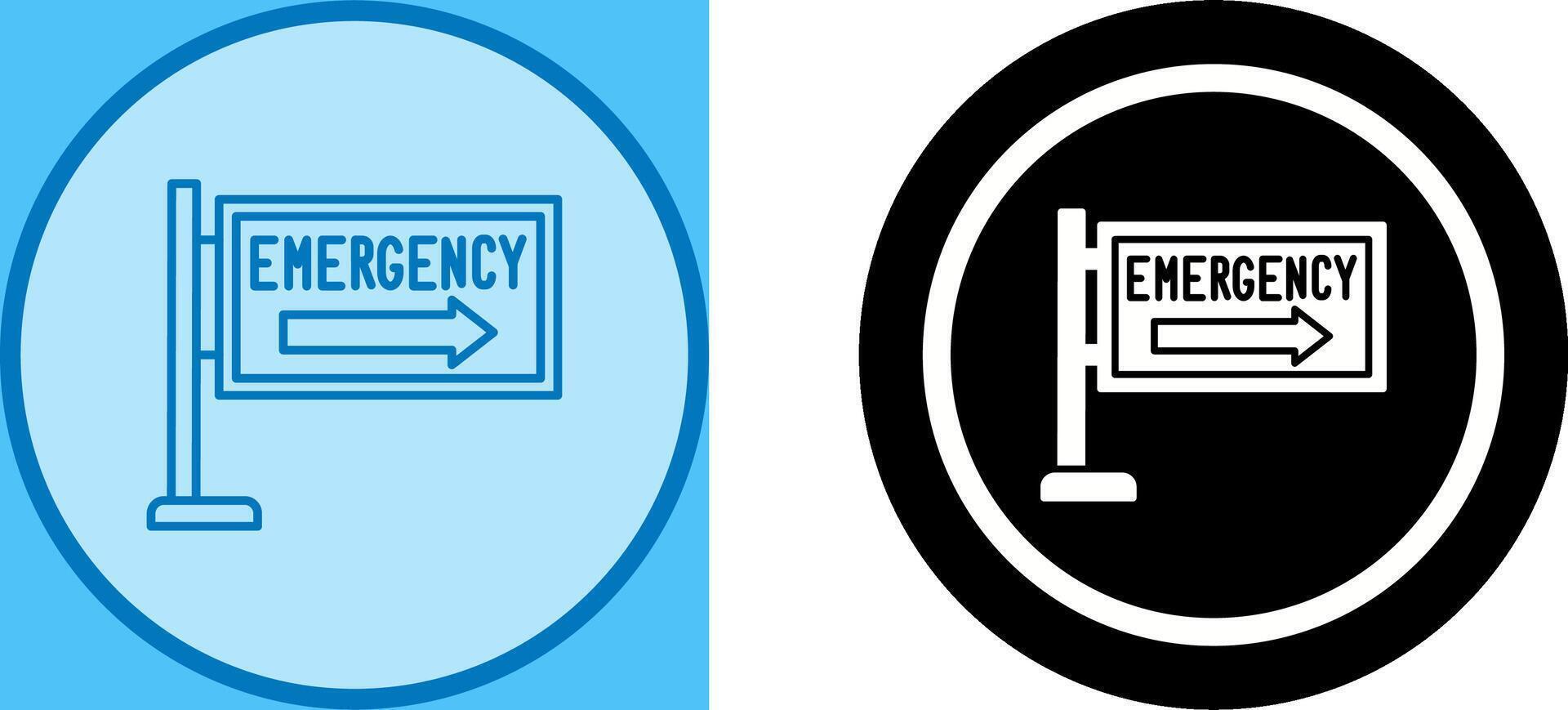 Emergency Sign Icon Design vector