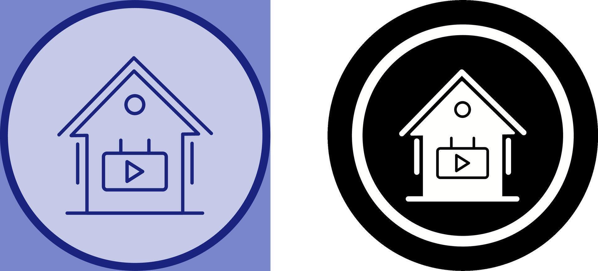 live Broadcast Icon Design vector