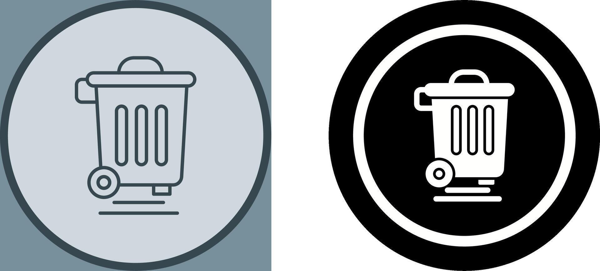 Dustbin Icon Design vector
