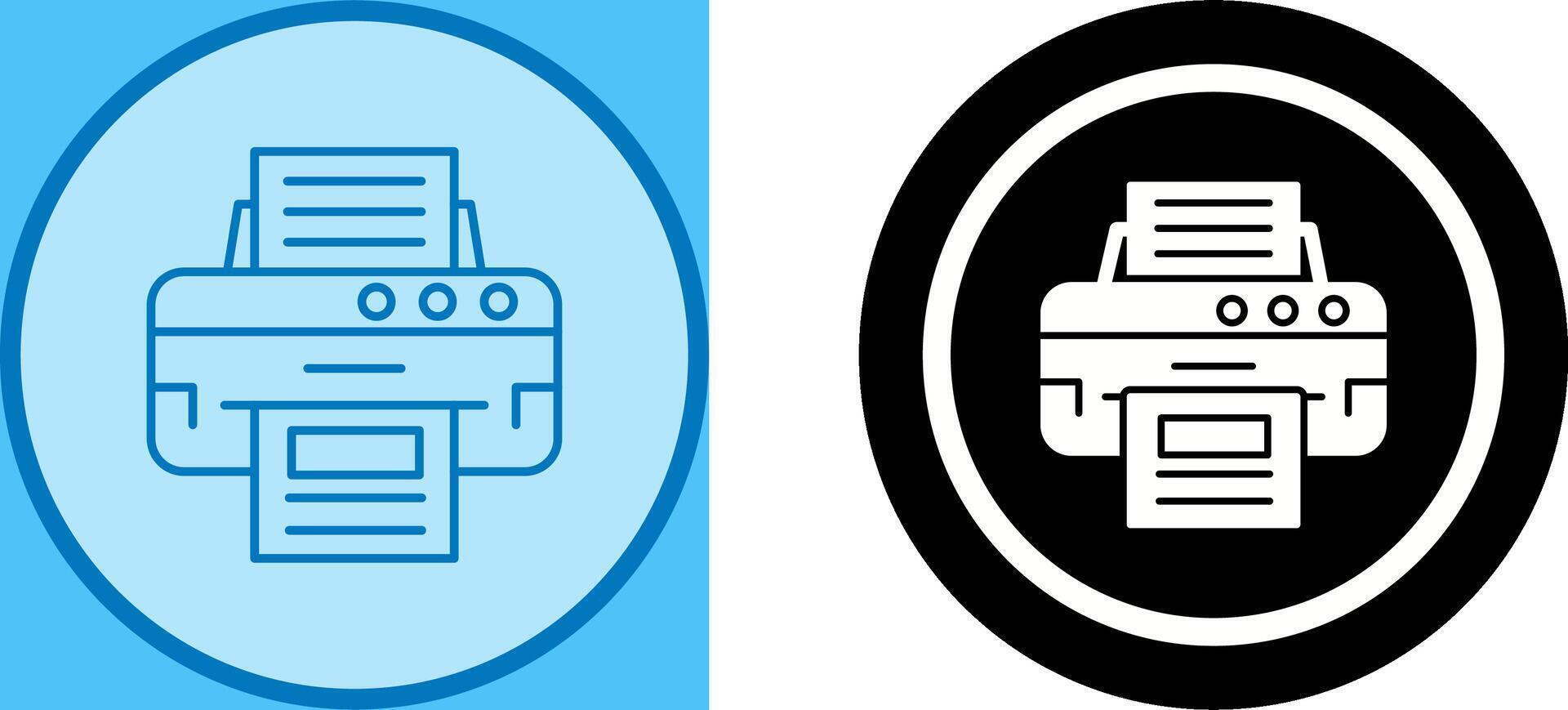 Printer Icon Design vector