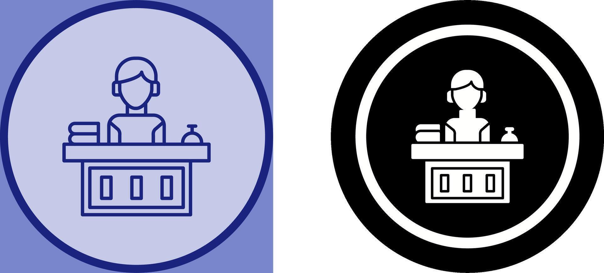 Office Reception Icon Design vector