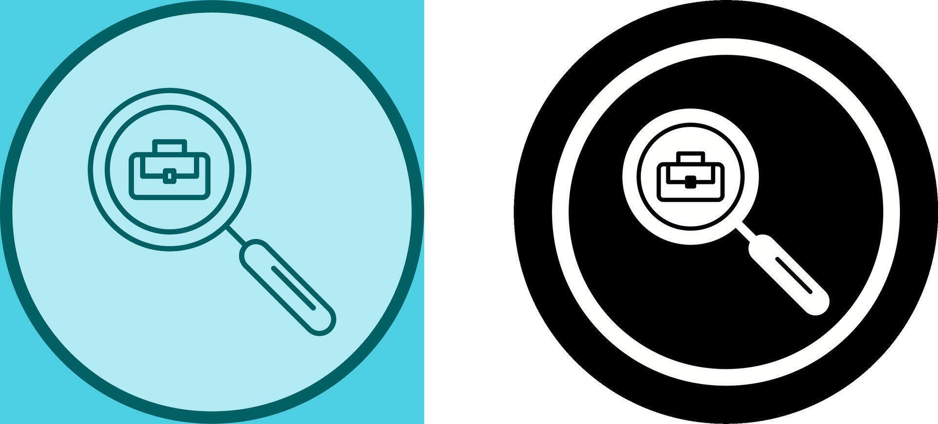 Sarch Job Icon Design vector