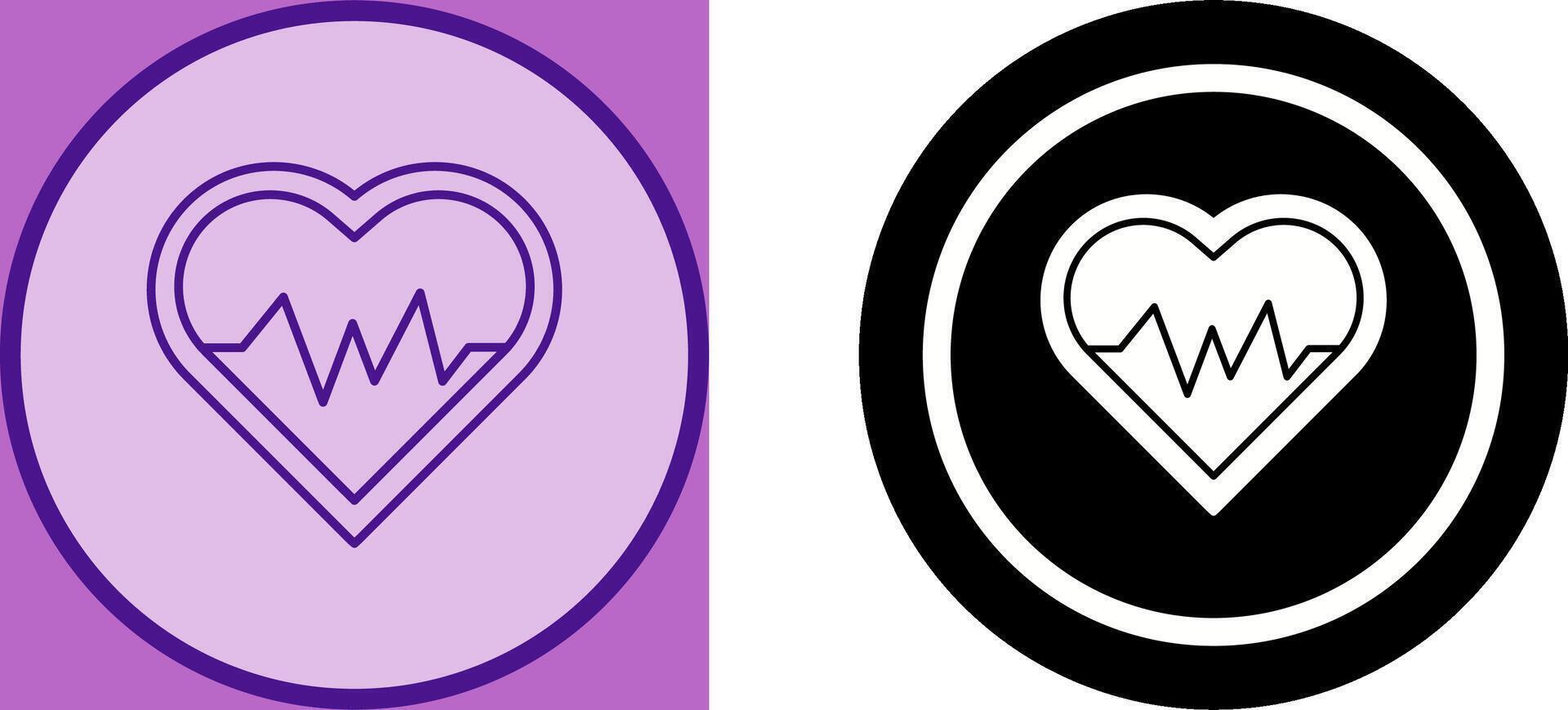 Heart Beat Icon Design vector