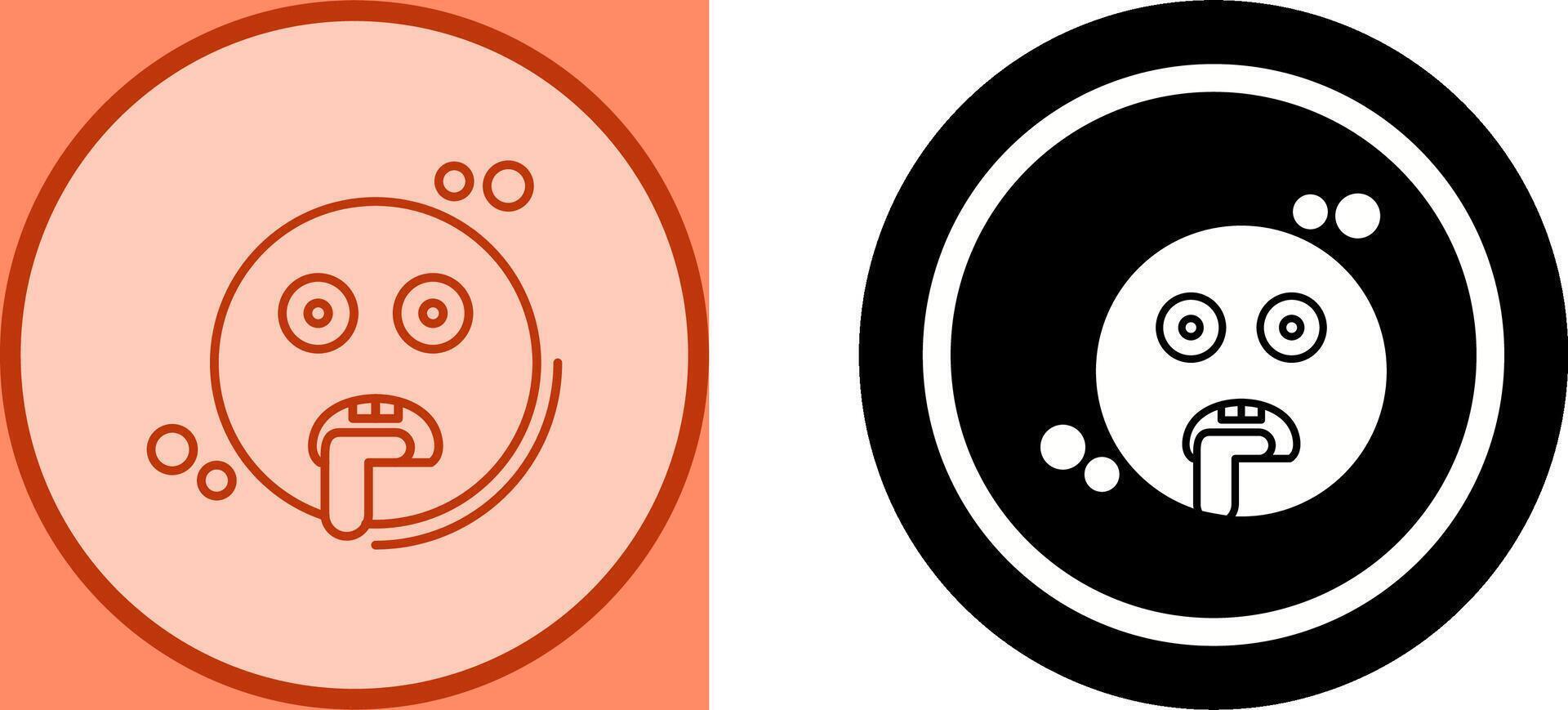 Drooling Icon Design vector