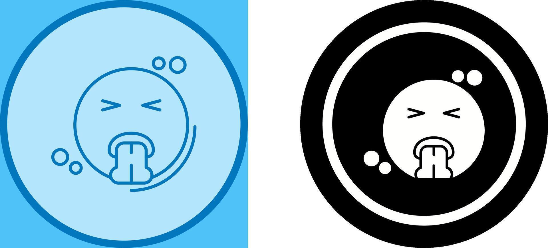 Vomit Icon Design vector