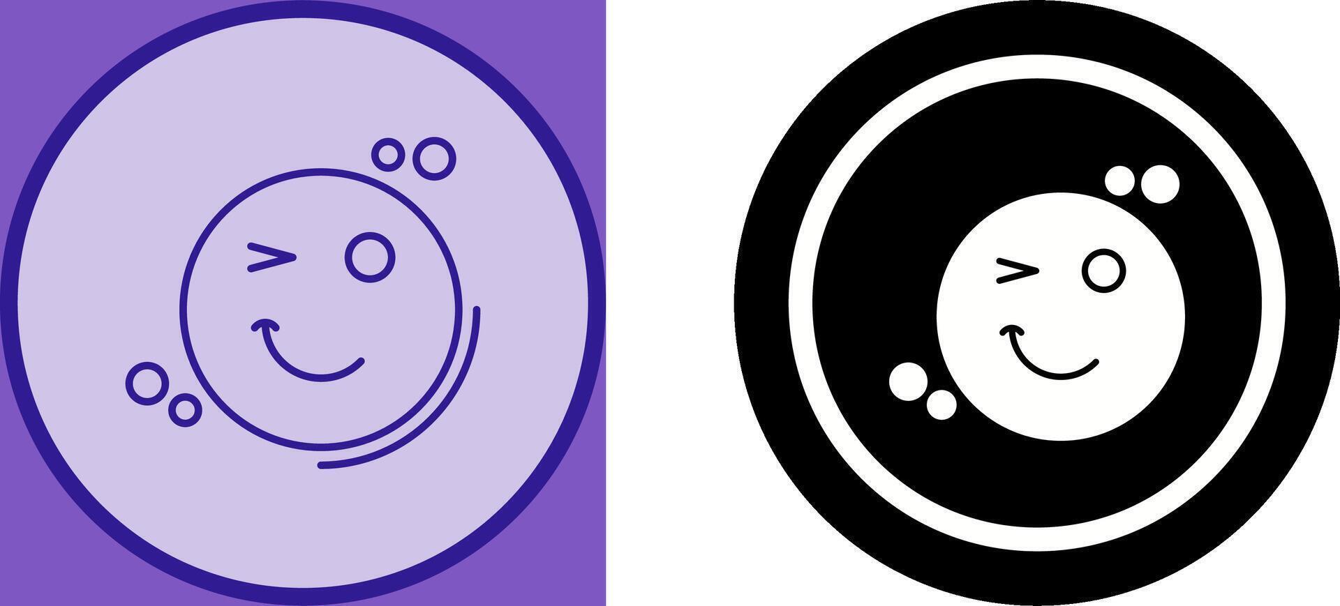 Wink Icon Design vector