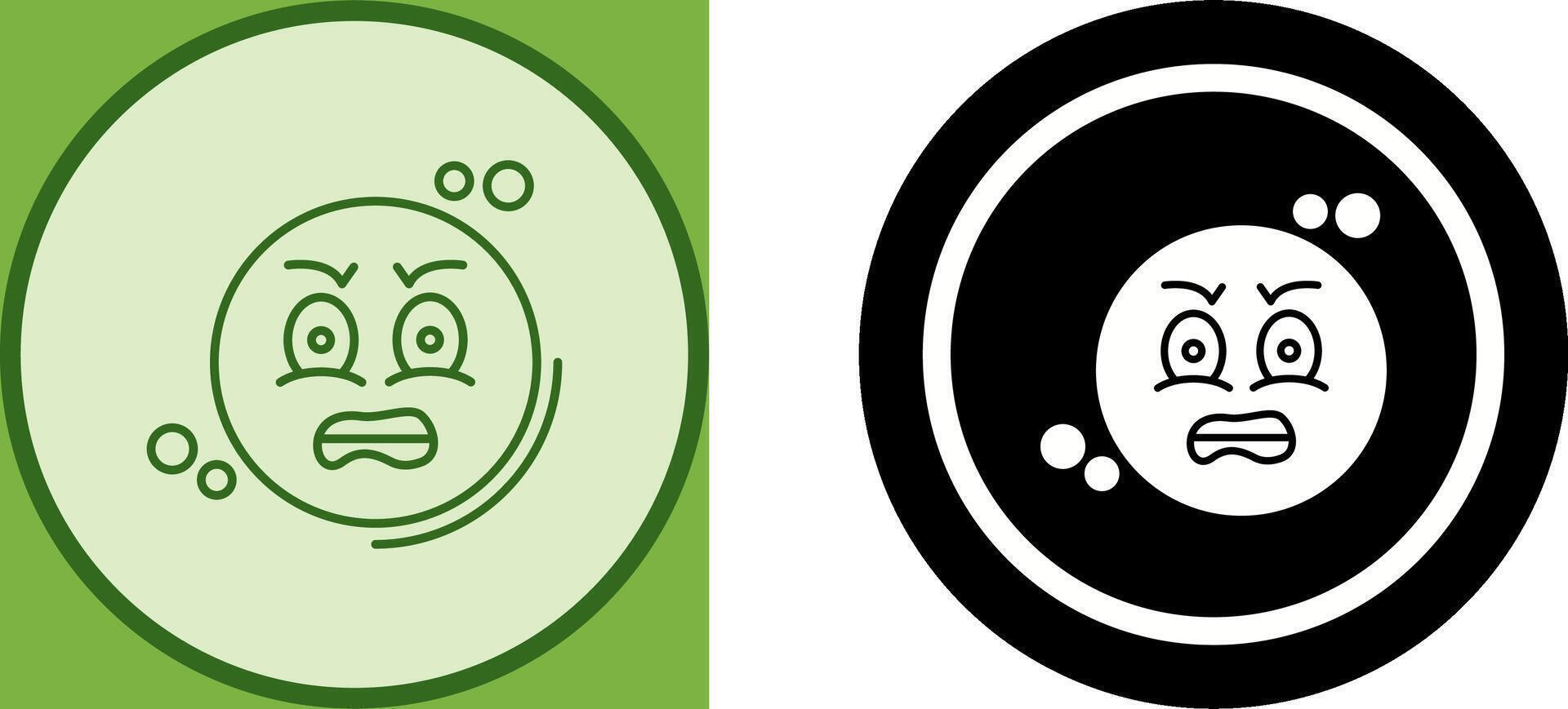 Angry Icon Design vector
