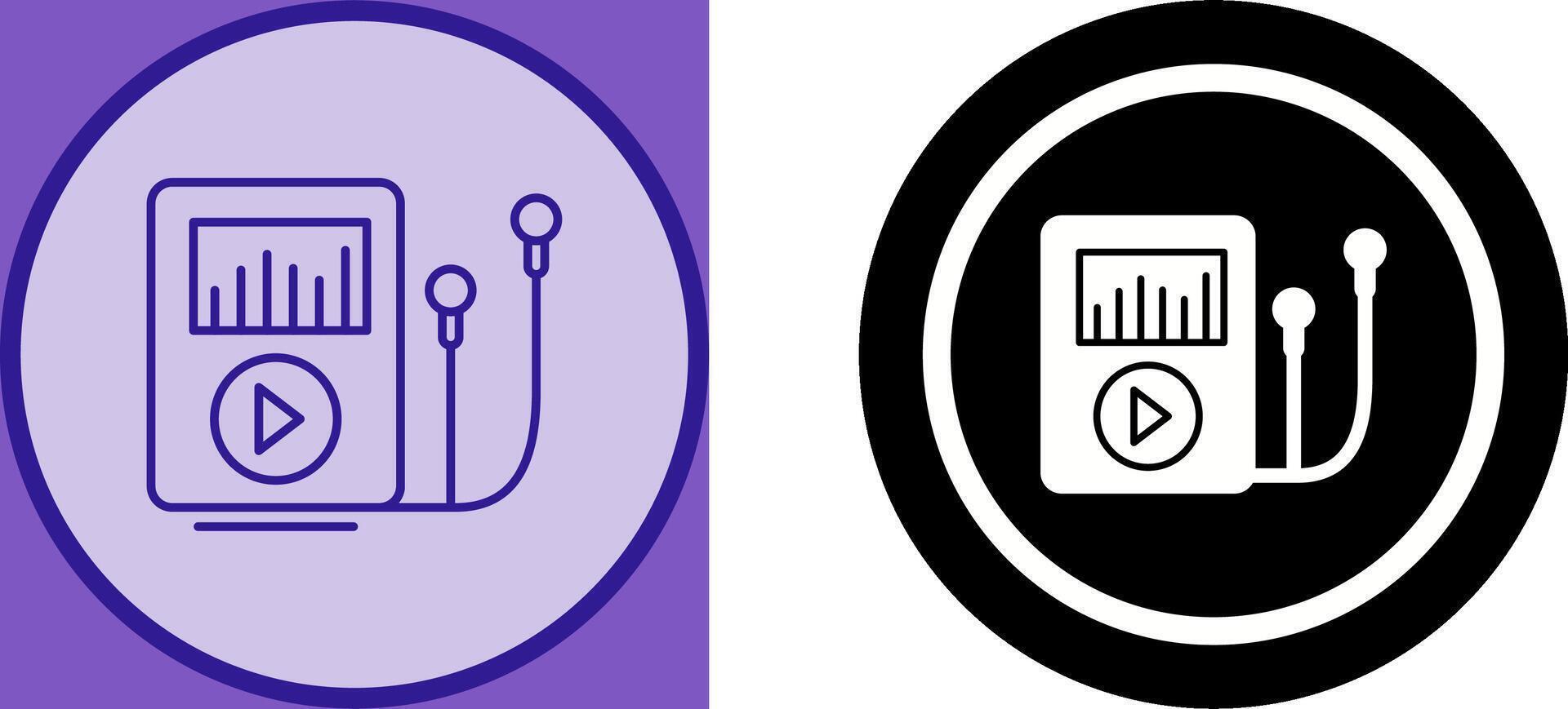 Music Player Icon Design vector