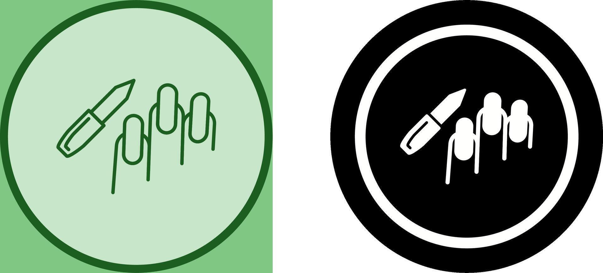Manicure Icon Design vector