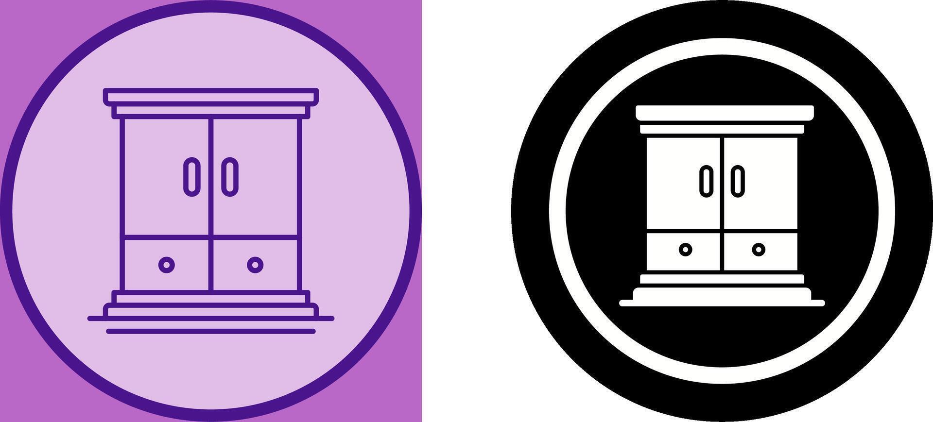 Wardrobe Icon Design vector