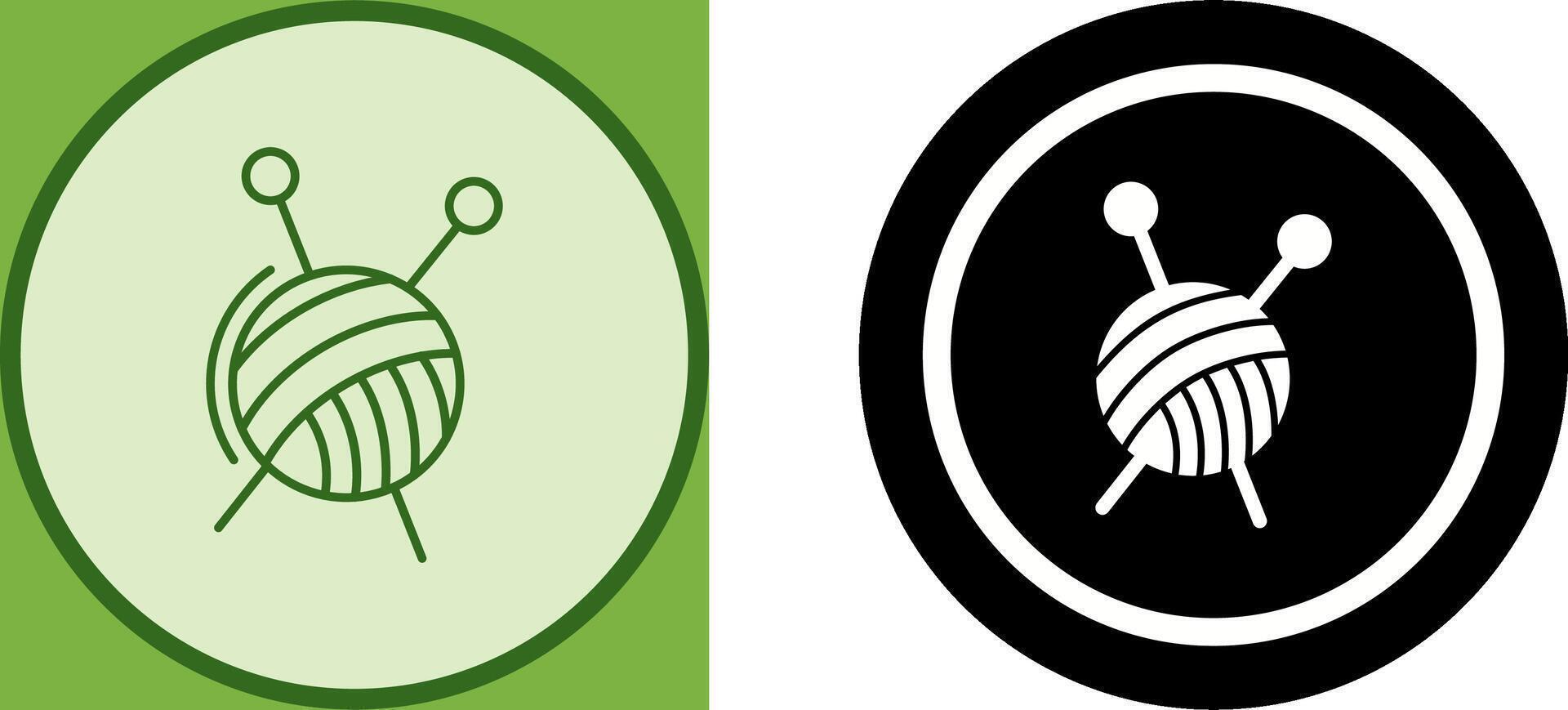 Knitting Icon Design vector