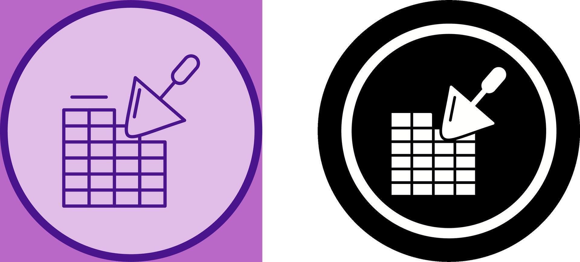 Brickwall Icon Design vector