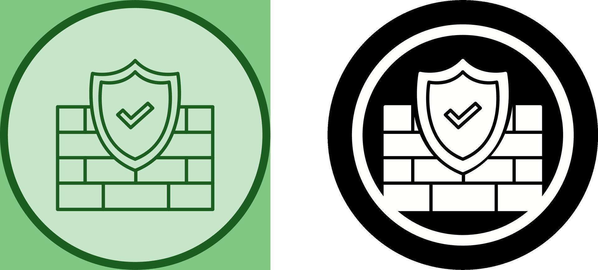 FireWall Icon Design vector