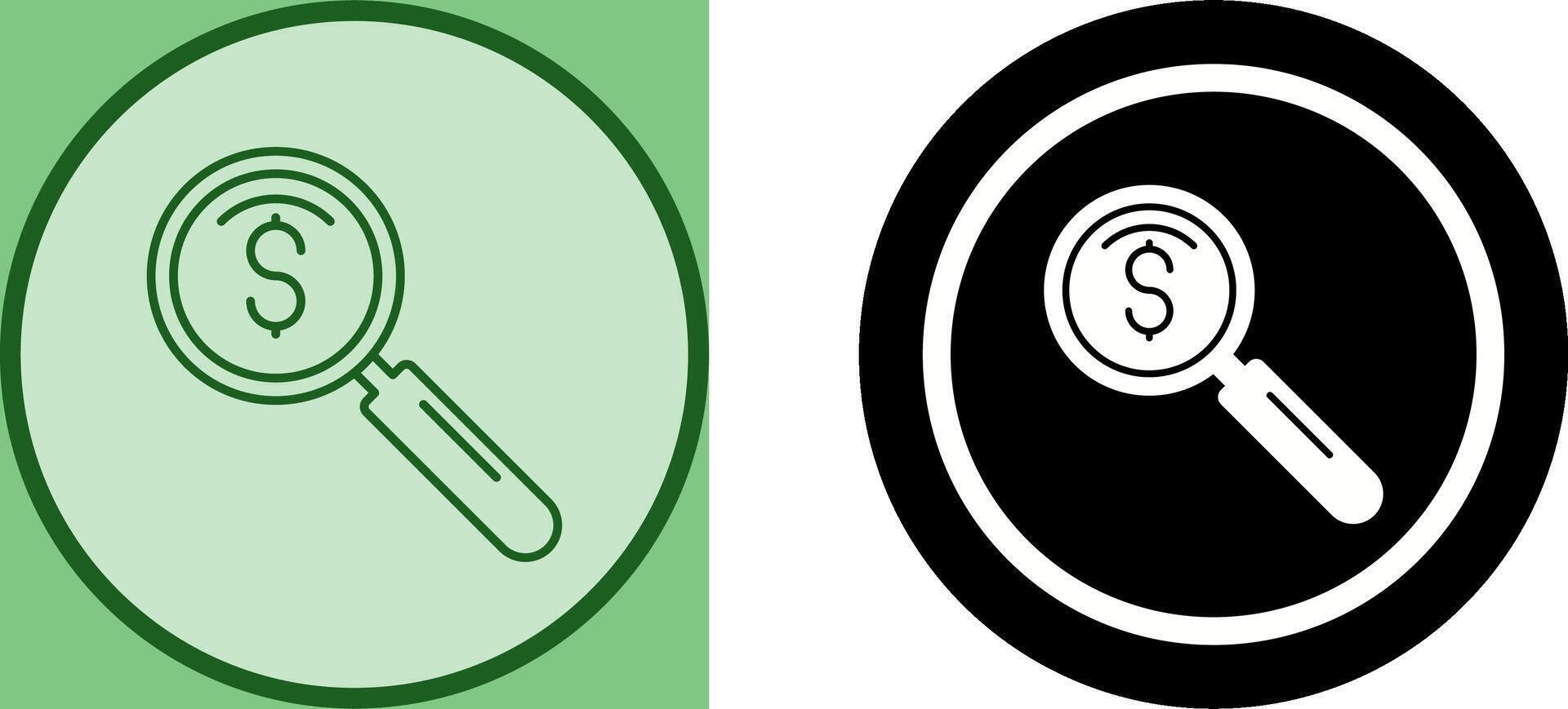 magnifier Icon Design vector