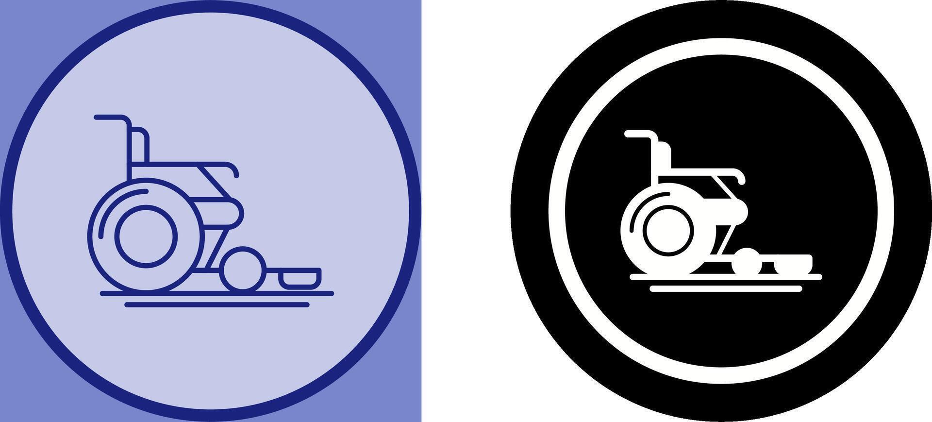 Wheel Chair Icon Design vector
