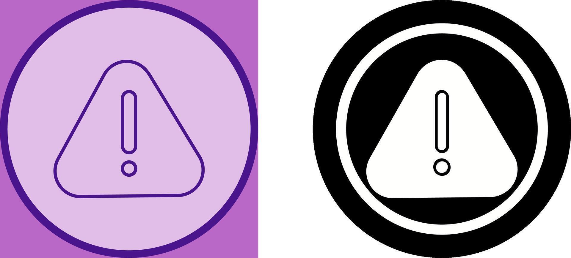 Warning Icon Design vector