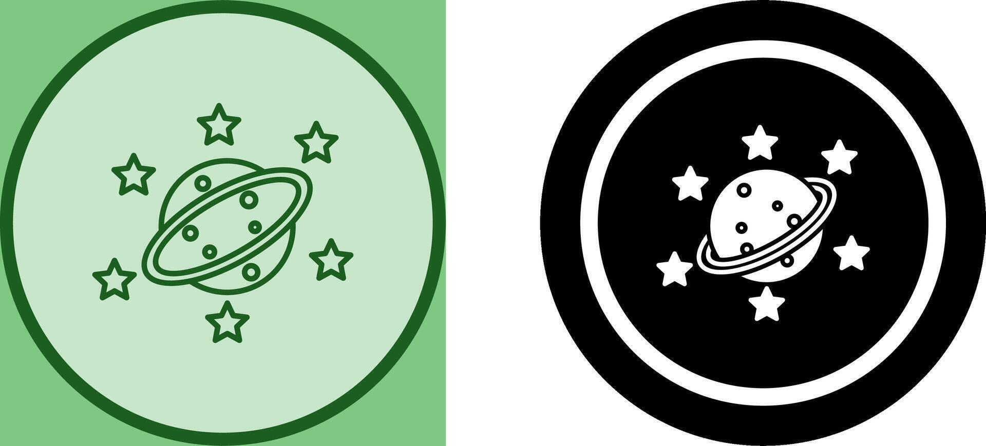 Saturn Icon Design vector