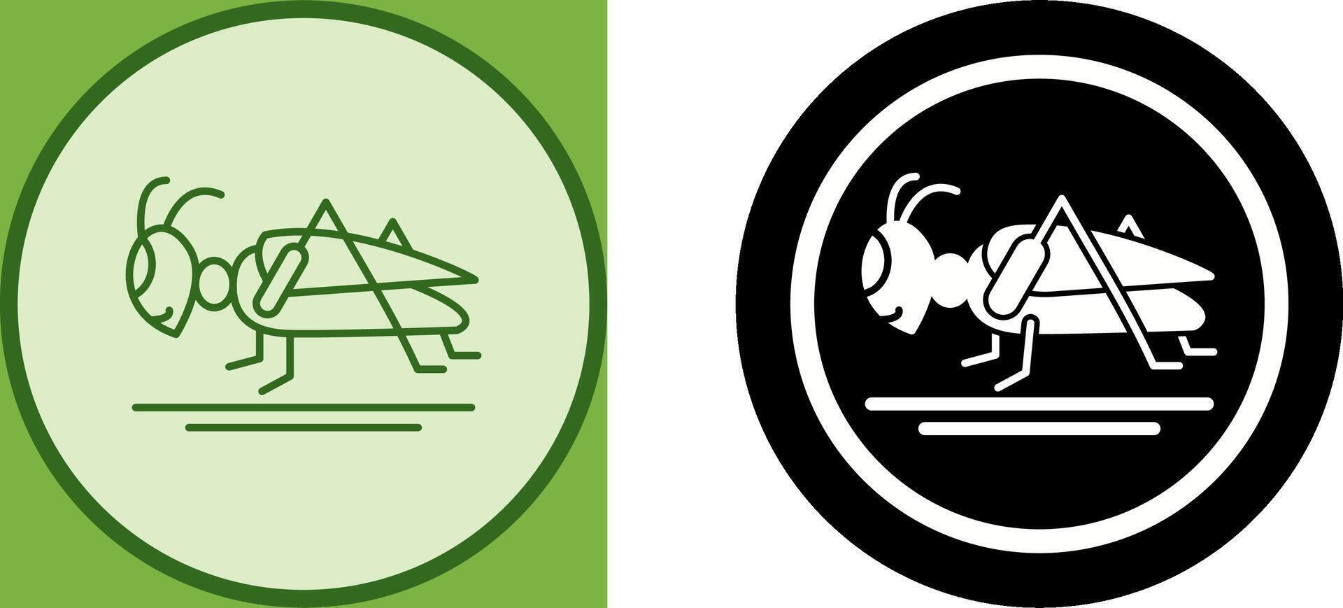Grasshopper Icon Design vector
