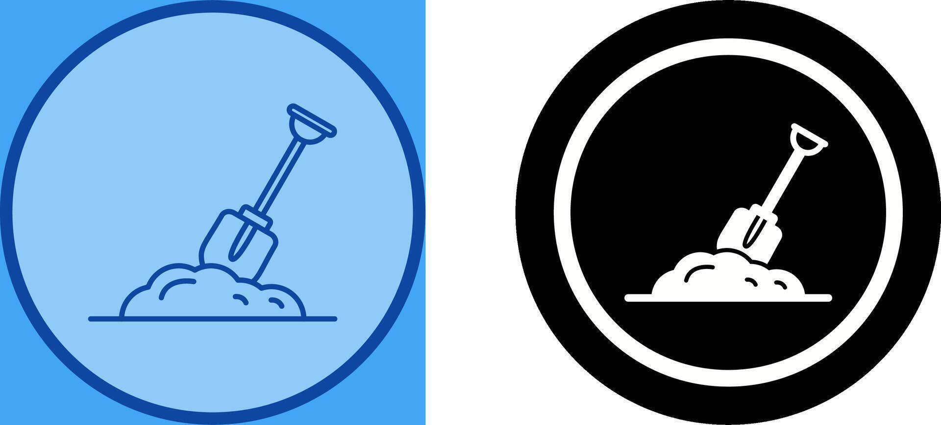 Digging Icon Design vector
