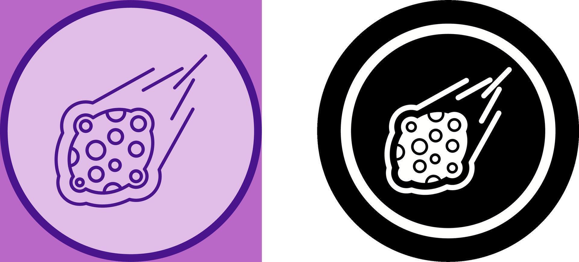 Meteorite Icon Design vector