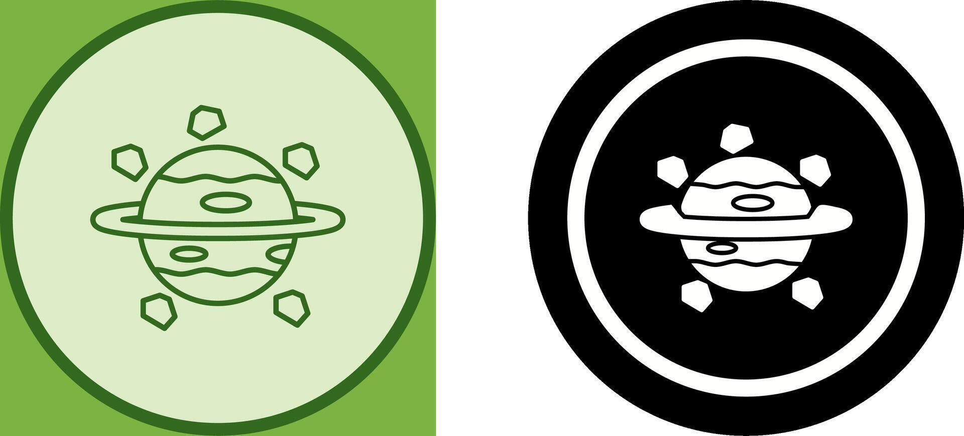 Saturn Icon Design vector