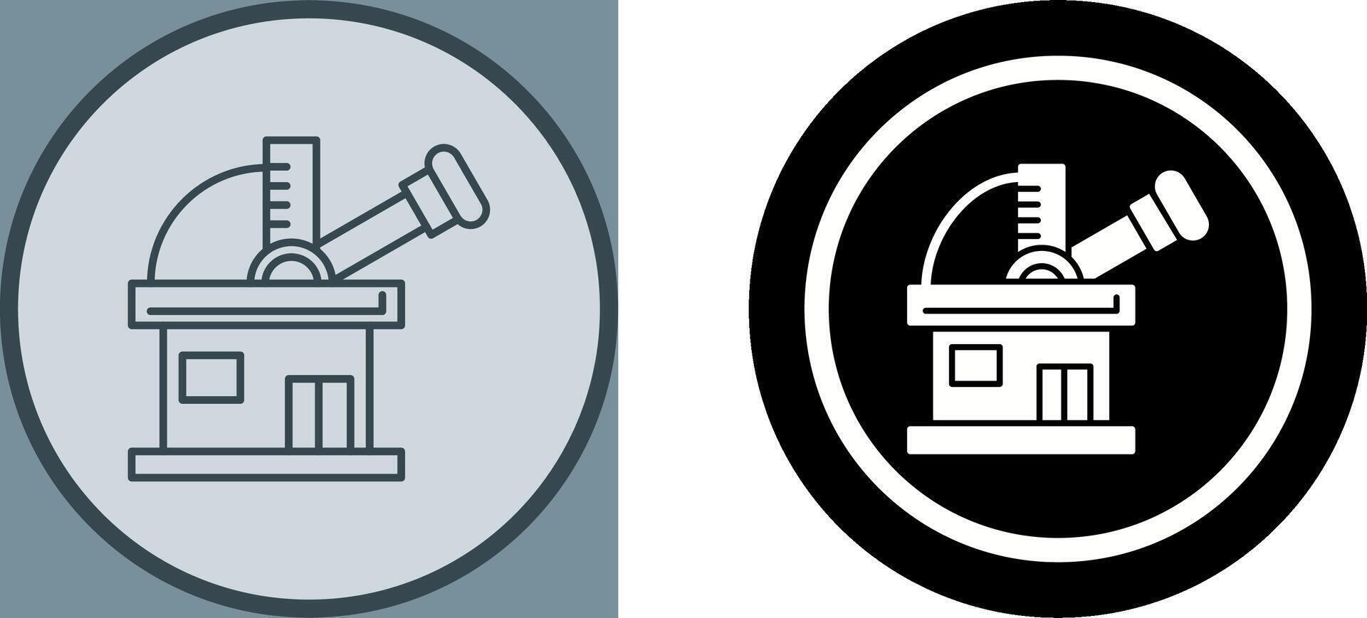 Observatory Icon Design vector