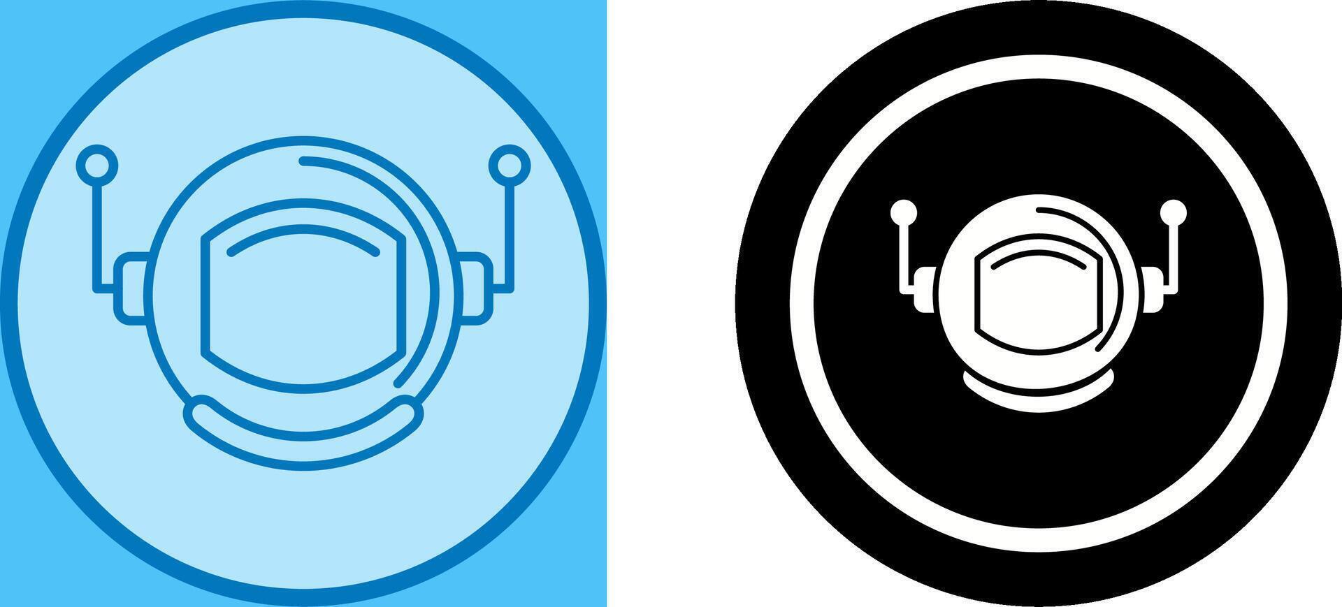 Astronaut Helmate Icon Design vector