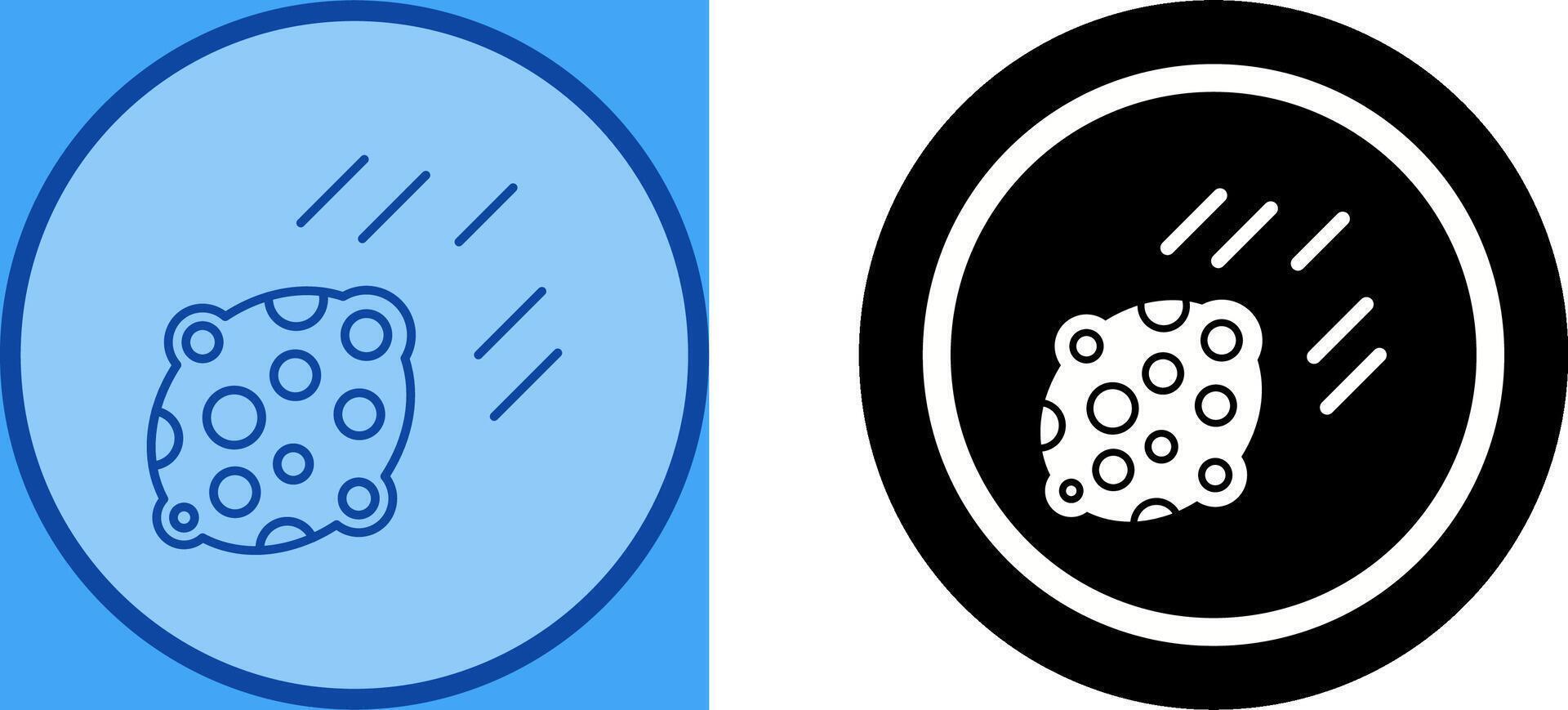 Asteroid Icon Design vector