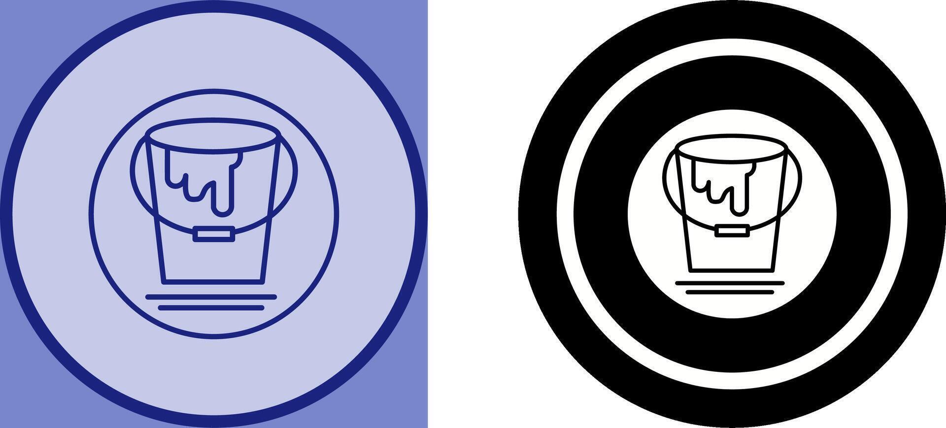 Paint Bucket Icon Design vector