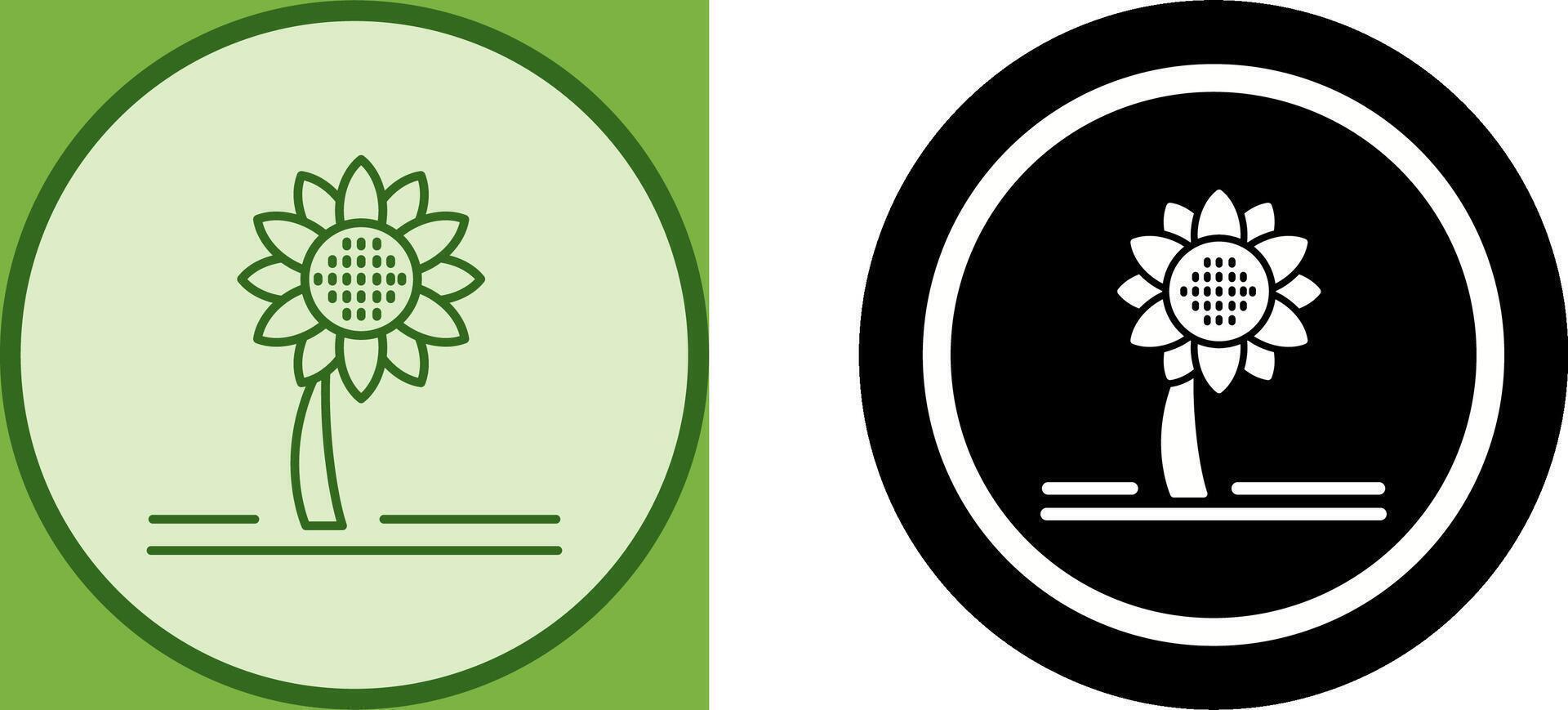 Sunflower Icon Design vector
