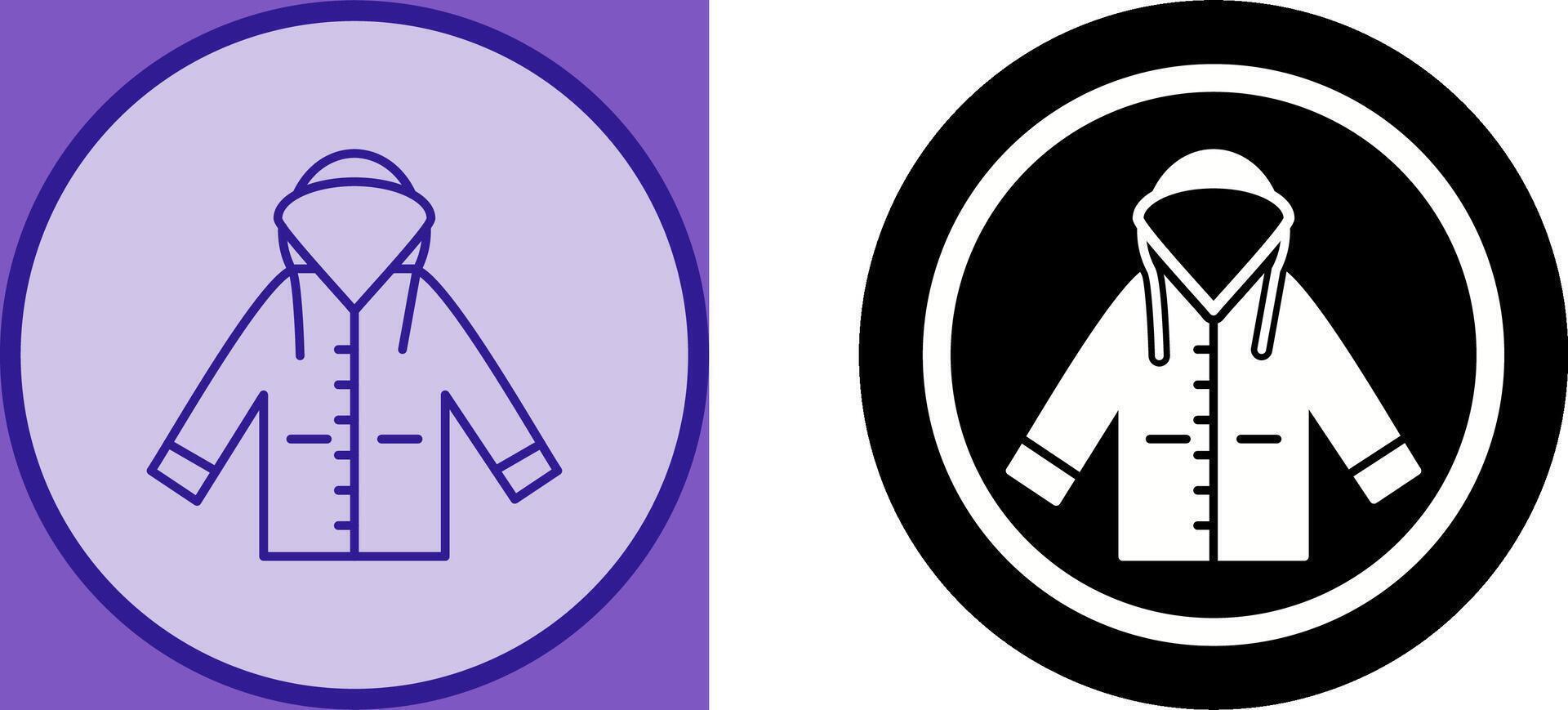 Raincoat Icon Design vector