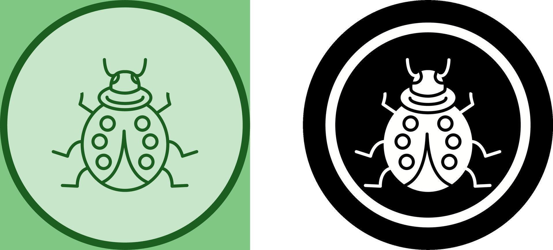 Ladybug Icon Design vector