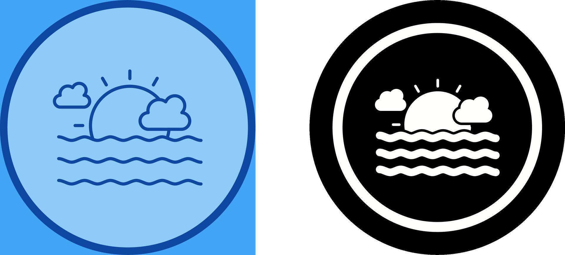 Sea Icon Design vector