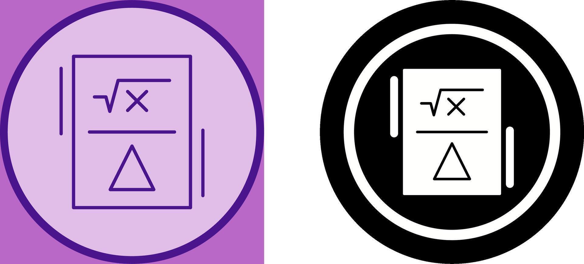 Formula Icon Design vector