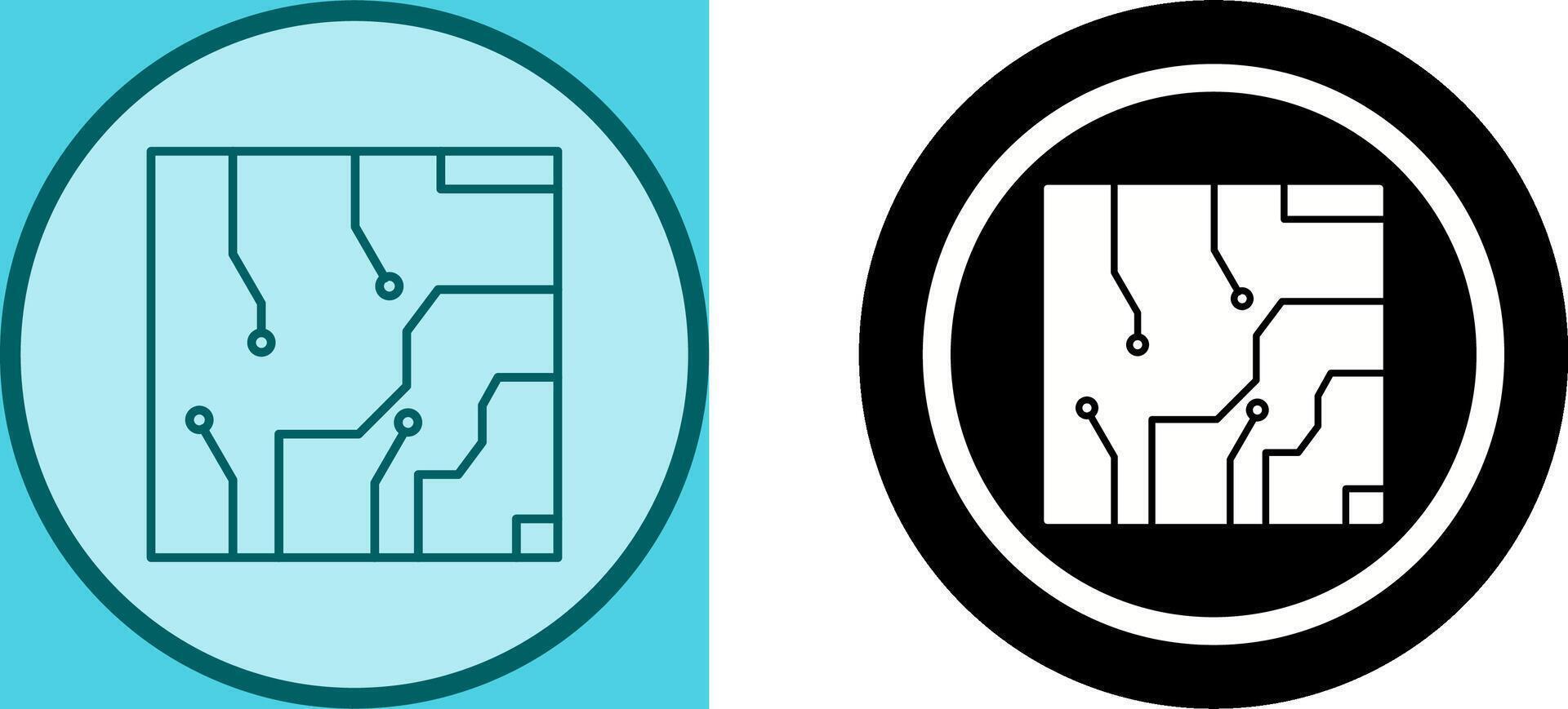 Electrical circuit Icon Design vector