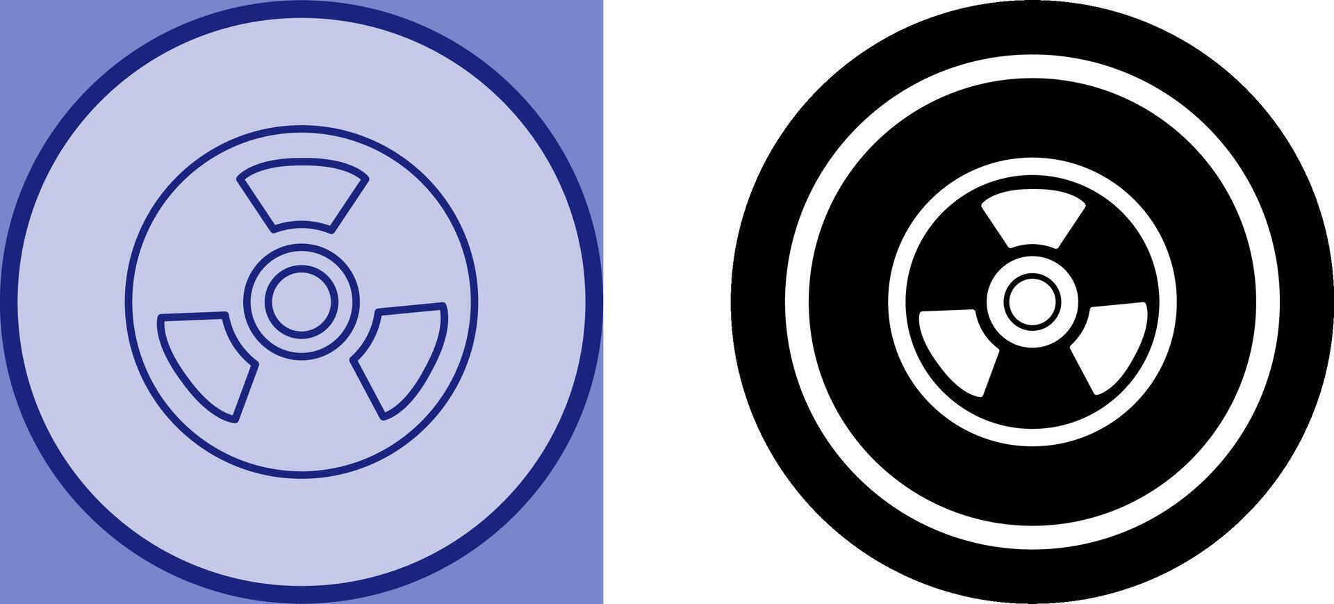 Nuclear Icon Design vector