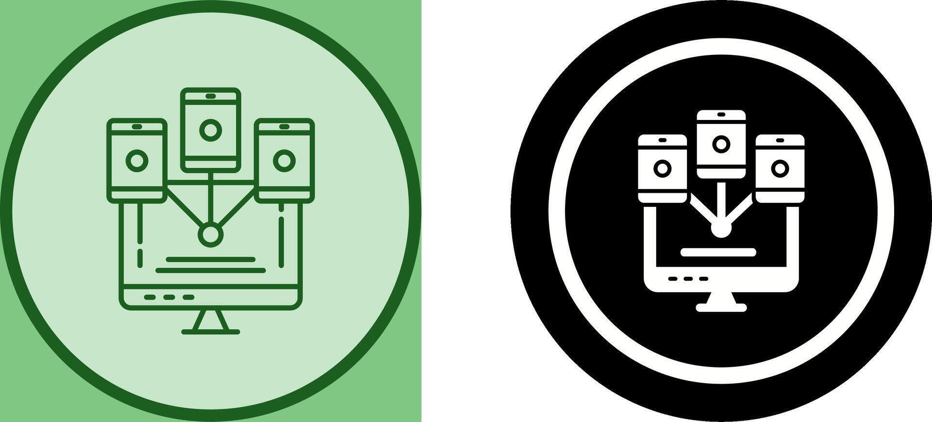 Computer Networks Icon Design vector